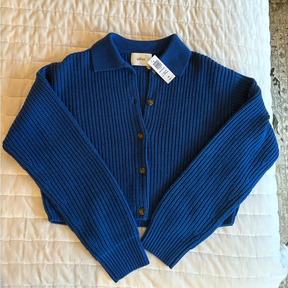 Aritzia Wilfred Blue Sweater size M